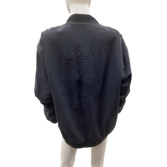 VTG Authentic Dapper Dan Unisex Jacket Size XL Medusa Motif Multicolor Pockets - Picture 4 of 4